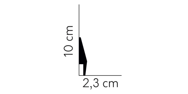 Listwa przypodłogowa, sufitowa, Mardom Decor MD016