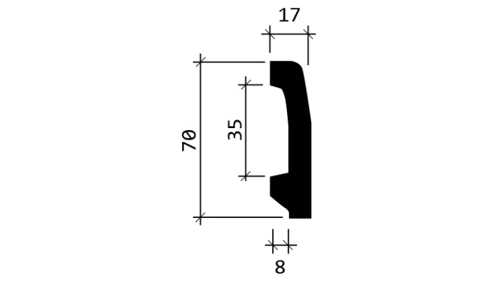 Listwa przypodłogowa Creativa PRO-106