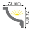 Listwa sufitowa, gzyms Creativa LGZ-12