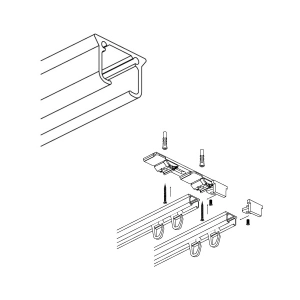 Szyna aluminiowa podwójna karnisz Creativa ZS2-150