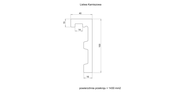 Listwa karniszowa Creativa LK-01