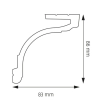 Listwa karniszowa Creativa LK-05 300 cm