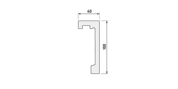 Listwa karniszowa czarna Creativa LK-01