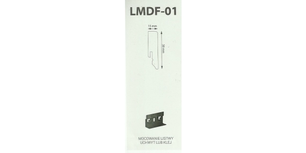 Listwa przypodłogowa MDF biała Creativa LMDF-01