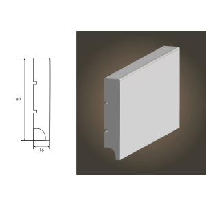 Listwa Wilgocioodporna MDF Classic R1 - Lagrus