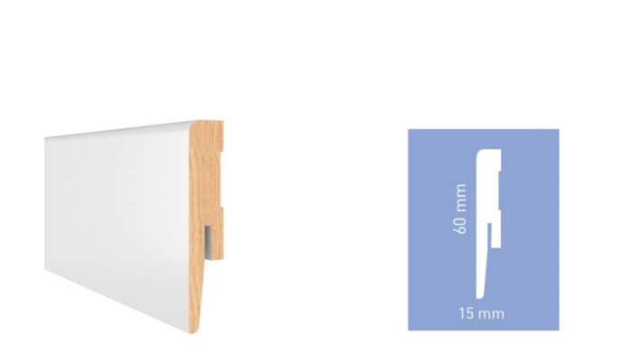 Listwa biała z połyskiem