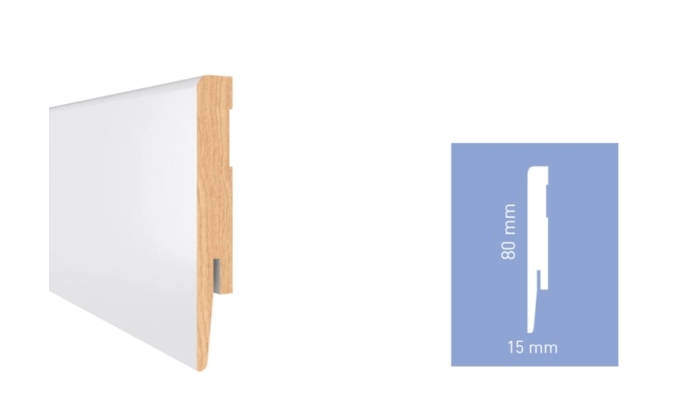 Listwa biała z połyskiem