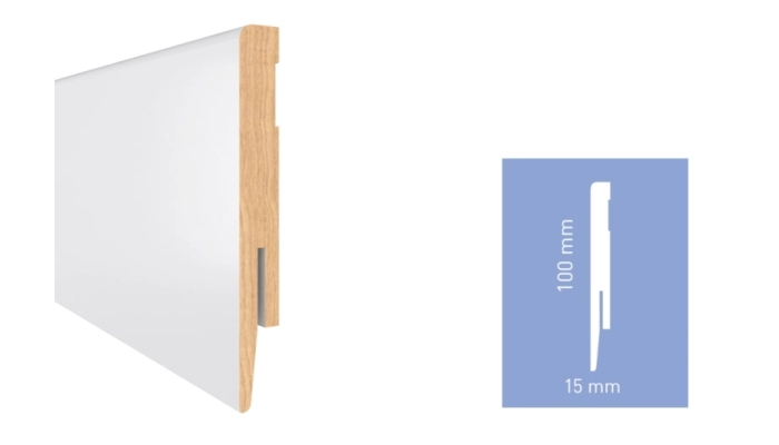 Listwa biała z połyskiem