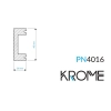 Listwa ścienna, przypodłogowa polistyren HD - PN 4016, Krome