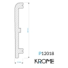 Listwa przypodłogowa polistyren, P12018 Krome