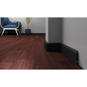 Listwa przypodłogowa czarna polistyren HD - P8018B, Krome