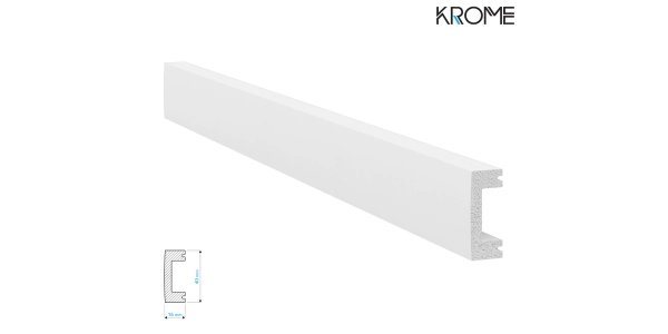 Listwa ścienna, przypodłogowa polistyren HD - PN 4016, Krome