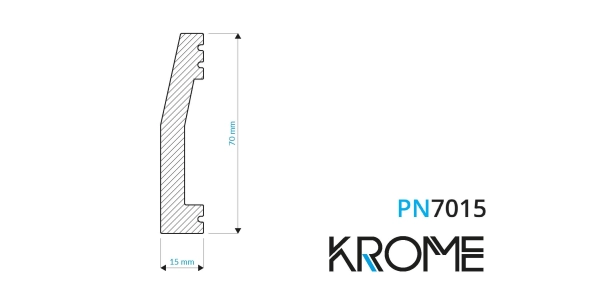 Listwa przypodłogowa polistyren, PN7015 Krome