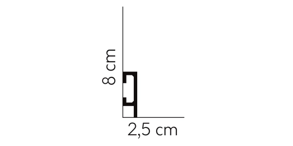 Listwa przypodłogowa QL019P - Mardom Decor