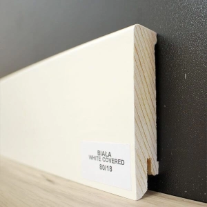 Listwa przypodłogowa biała sosnowa, Pedross 80/18