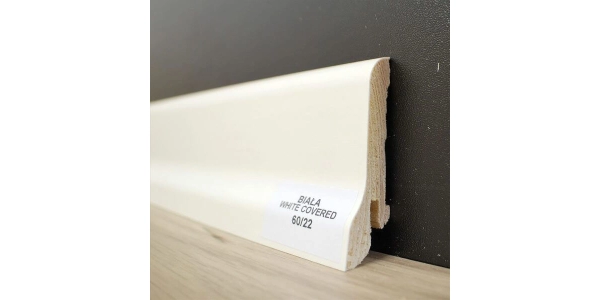 Listwa przypodłogowa biała sosnowa, Pedross 60/22