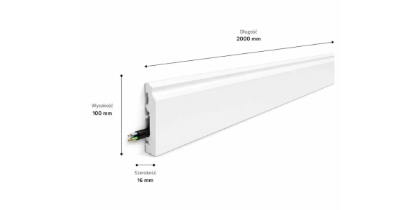 Listwa przypodłogowa ORAC SX173-RAL9003