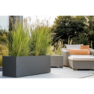 Donica ogrodowa metalowa 180x50x50 cm