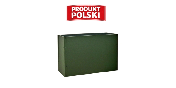 Donica ogrodowa metalowa 110x36x70