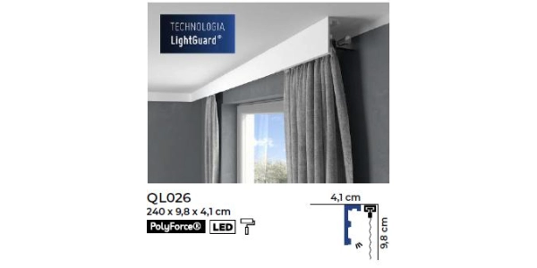 Listwa karniszowa QL026 - Mardom Decor