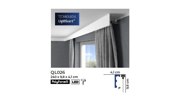 Listwa karniszowa QL026 - Mardom Decor