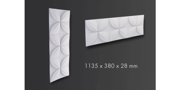 Panel ścienny 3D NMC ARSTYL FLOWER 380 x 28 mm