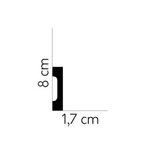 Opaska drzwiowa MD008E Mardom Decor, 1,7x8x240