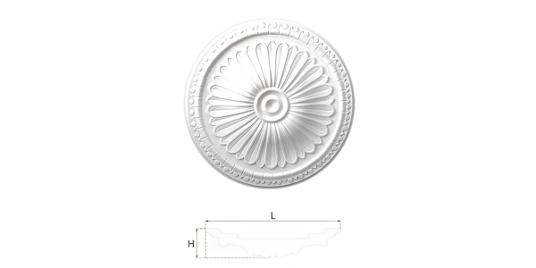 Rozeta sufitowa Creativa R-08 Ø 38 cm
