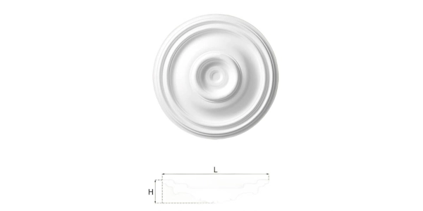 Rozeta sufitowa Creativa R-09 Ø 37,5 cm